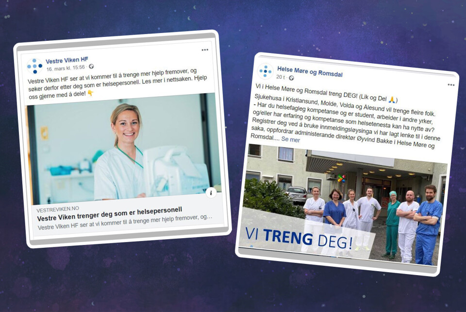 Ber fysioterapeuter melde seg for beredskap