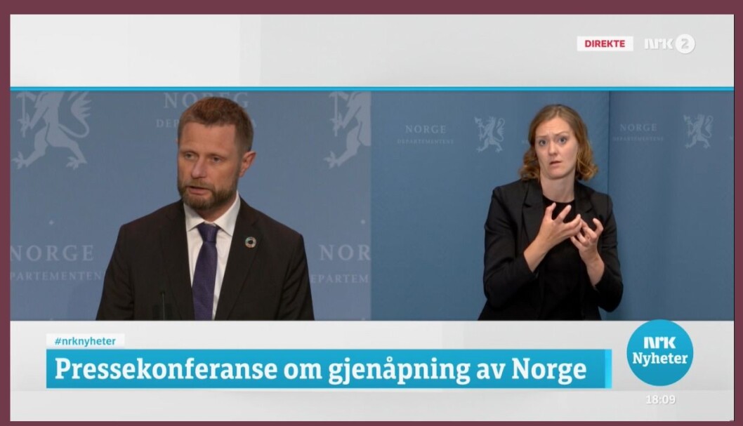 Foto: Skjermdump fra NRK Foto: Skjermdump fra NRK