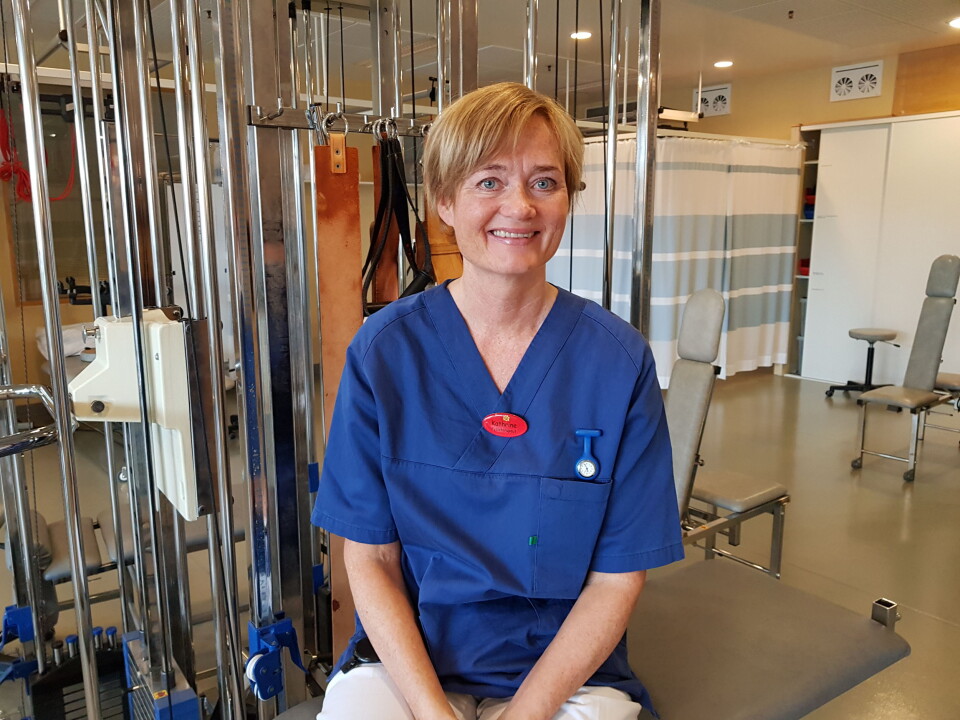 Fysioterapeut Kathrine Engen har gjort en studie på hjerneslagpasienter, som viser at halvparten ble helt selvhjulpne etter tverrfaglig døgnrehabilitering. (Foto: privat) Fysioterapeut Kathrine Engen har gjort en studie på hjerneslagpasienter, som viser at halvparten ble helt selvhjulpne etter tverrfaglig døgnrehabilitering. (Foto: privat)