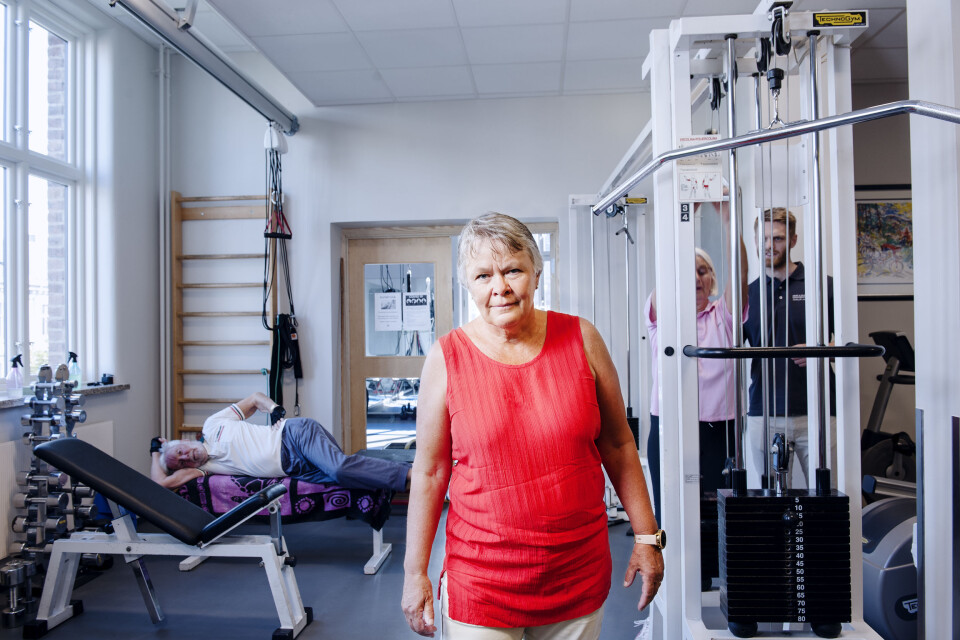 Prosjektleder Nina K. Vøllestad er stolt av hva FYSIOPRIM har levert. Her er hun på visitt på Hans og Olaf Fysioterapi i Oslo. (Foto: Stig Marlon Weston) Prosjektleder Nina K. Vøllestad er stolt av hva FYSIOPRIM har levert. Her er hun på visitt på Hans og Olaf Fysioterapi i Oslo. (Foto: Stig Marlon Weston)