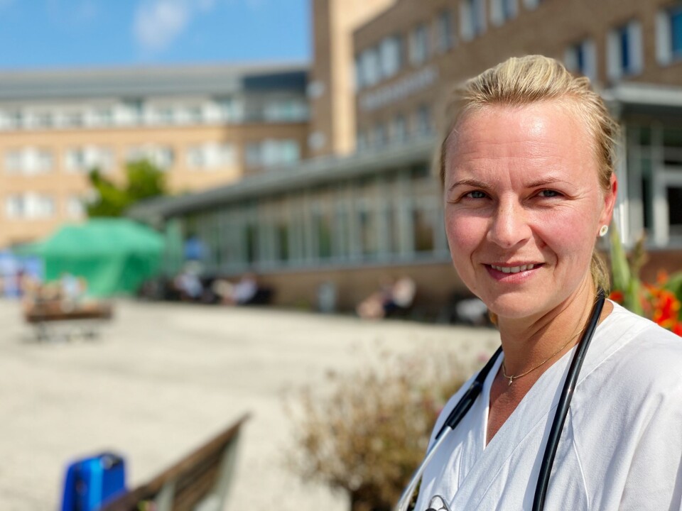Charlotte Schanke vil bli hjerte- og lungefysioterapeu. Foto: Irene Mårdalen