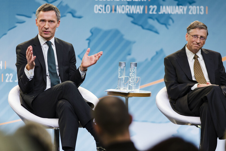 Jens Stoltenberg og Bill gates. Foto: Statsministerens kontor.