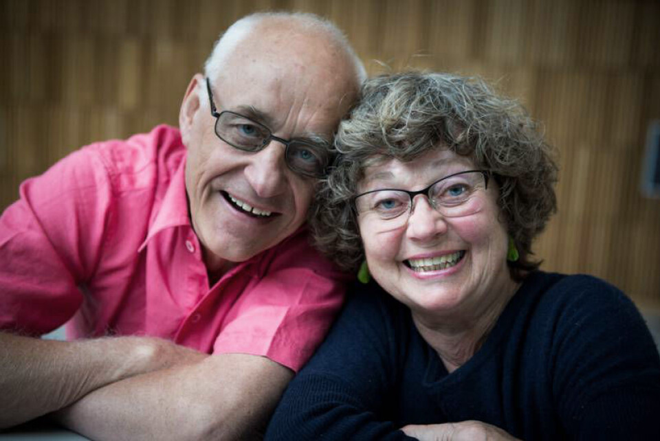 Danseren Johan Fasting og fysioterapeuten Siggen Mortensen møtes igjen, på Operaen i Oslo, drøye tre tiår etter at de utviklet et profesjonelt pausegymprogram. Foto: Håvard Sæbø