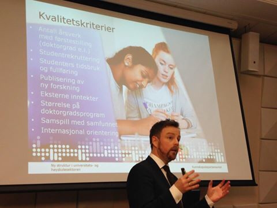 Foto: Kunnskapsdepartementet.