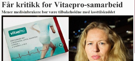 Revmatikerforbundet får kritikk for VitaePro-samarbeid