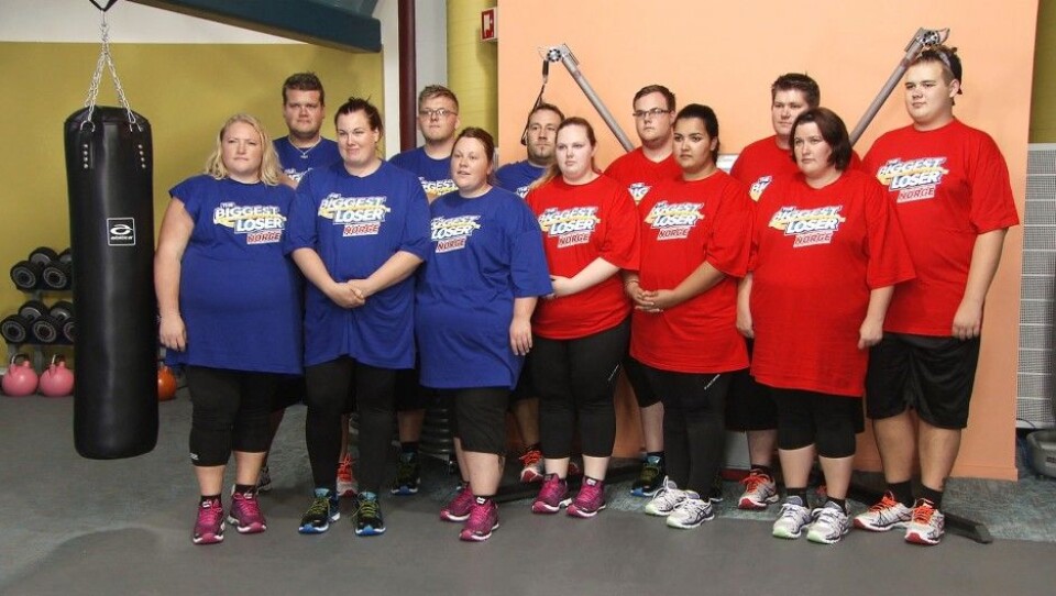 Den norske versjonen av realityprogrammet «The biggest loser» ble sendt på TV i fjor. Her er deltakerne i begynnelsen av slankekonkurransen. Foto: The Biggest Loser Norge, Discovery Networks. Den norske versjonen av realityprogrammet «The biggest loser» ble sendt på TV i fjor. Her er deltakerne i begynnelsen av slankekonkurransen. Foto: The Biggest Loser Norge, Discovery Networks.