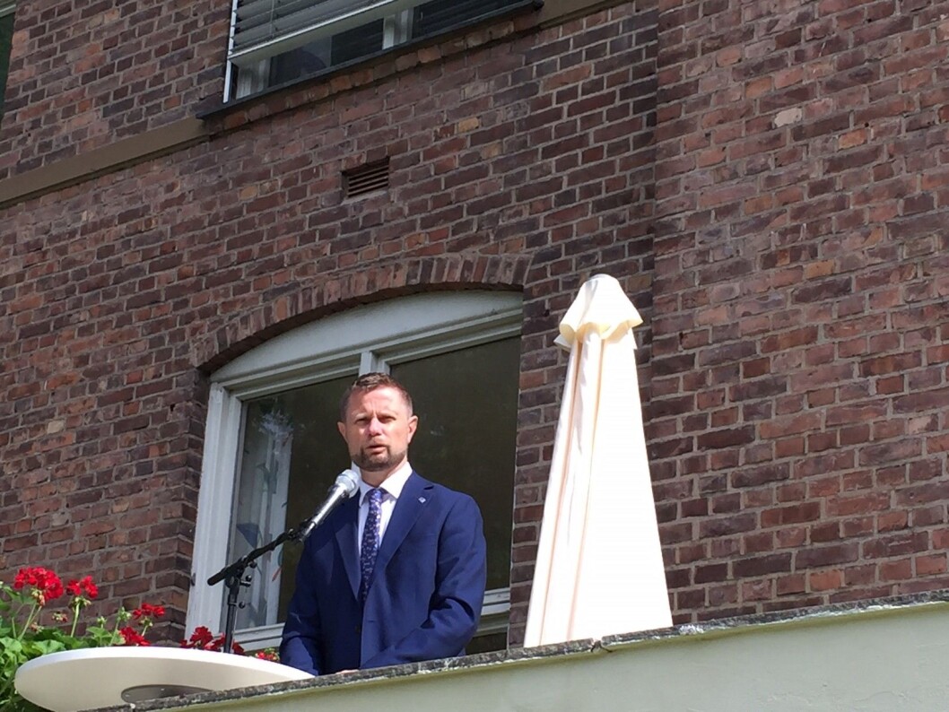 Helseminister Bent Høie aktivt tilstede under åpningen. Foto: John Henry Strupstad Helseminister Bent Høie aktivt tilstede under åpningen. Foto: John Henry Strupstad