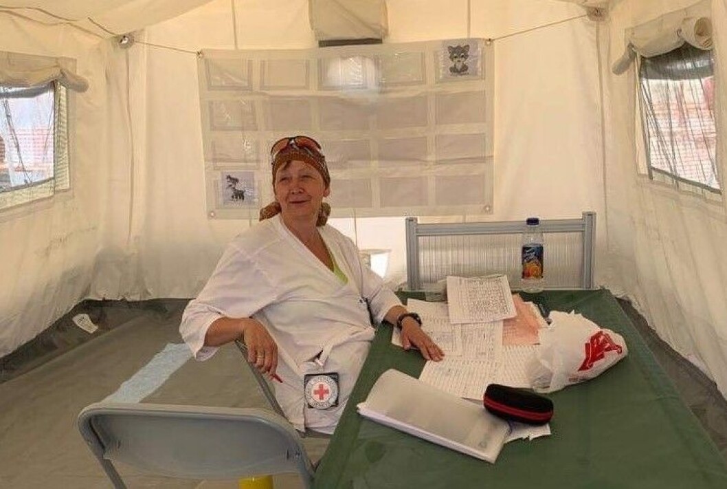 Fysioterapeut Signe Hordvei fra Telemark måtte håndtere skader hun aldri hadde sett før, og arbeide i 43 graders varme i Al Hol-leiren i Syria. Fysioterapeut Signe Hordvei fra Telemark måtte håndtere skader hun aldri hadde sett før, og arbeide i 43 graders varme i Al Hol-leiren i Syria.