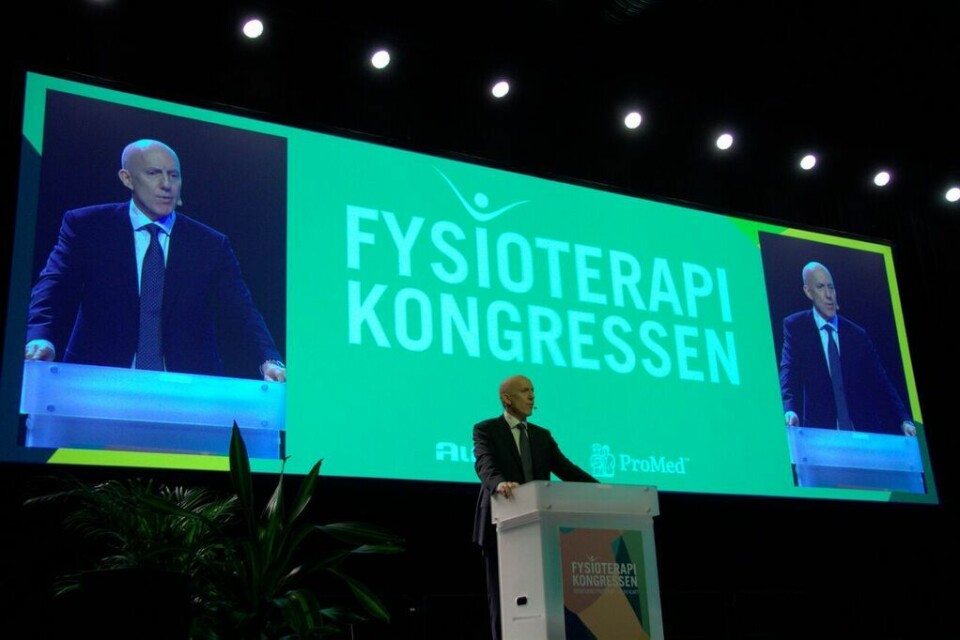 I 2018 var det daværende forbundsleder Fred Hatlebrekke som åpnet Fysioterapikongressen. Nå blir det ny kongress i 2022. (Foto: Kai Hovden)