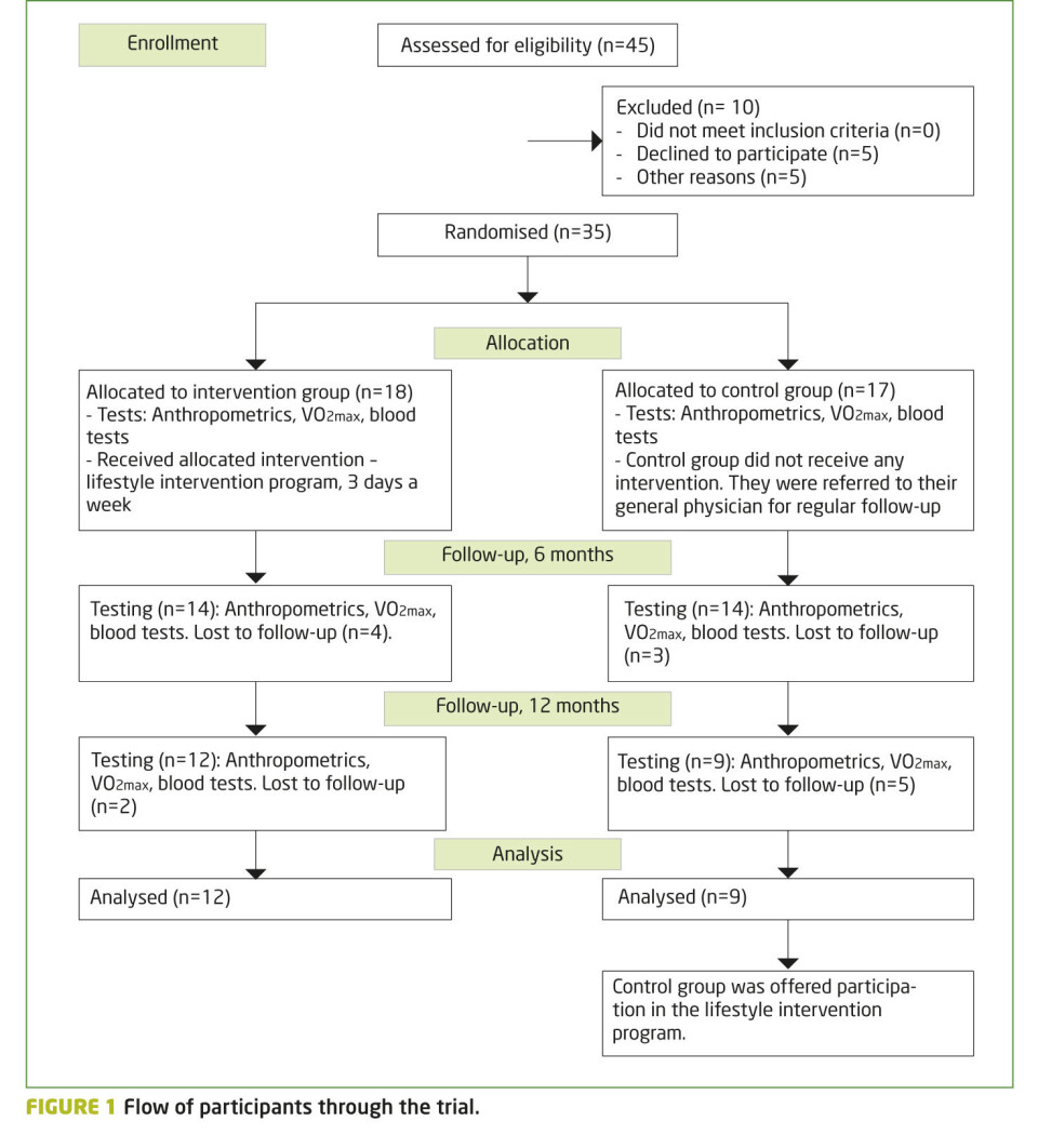 Norwegian primary health care: Evaluation of a lifestyle intervention program