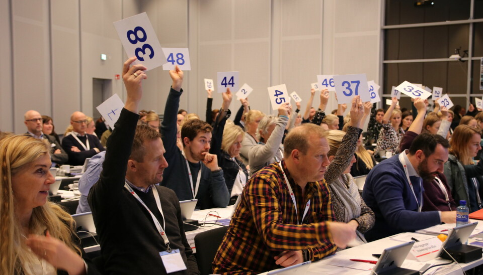 Illustrasjonsfoto: Votering fra Hovedlandsmøtet 2019