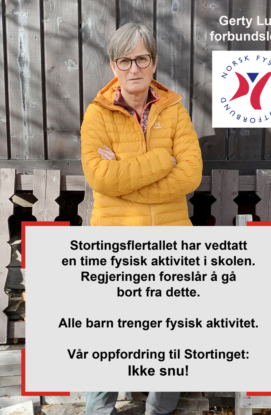 Gir regjeringen motbør – fysisk aktivitet må på timeplanen, mener Lund