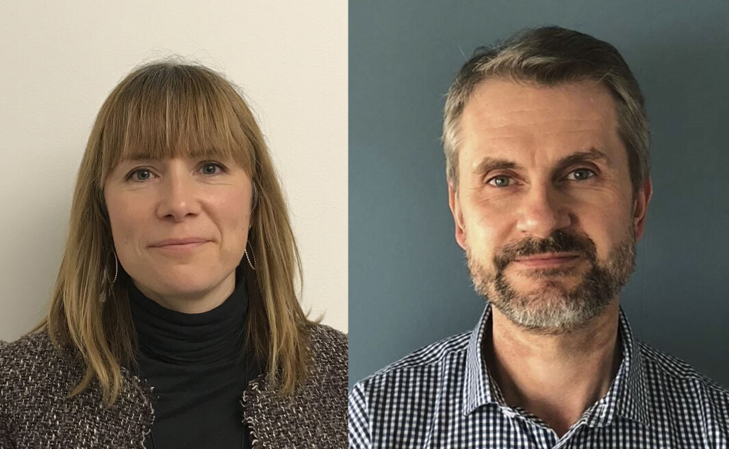 Carolina Lybäck-Forsbacka i NFFs faggruppe for ergonomi og Bjørn Erstad, sjef for IA- og sykefraværskontoret i NAV. Carolina Lybäck-Forsbacka i NFFs faggruppe for ergonomi og Bjørn Erstad, sjef for IA- og sykefraværskontoret i NAV.