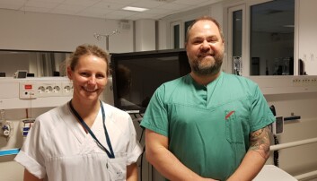 Unni Moen og Tomas Bjørhusdal. Unni Moen og Tomas Bjørhusdal.
