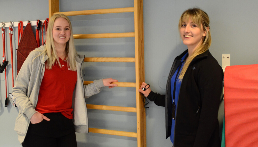 <a href="https://fysioterapeuten.no/covid-19-frederikke-tonnaer-liseth-fysioterapeut/sendt-hjem-fra-sykehus-uten-kunnskap-om-rehabilitering/130497">M</a>ariell Solberg Medås (til høyre) og Oda Mølmesdal Flaten. <a href="https://fysioterapeuten.no/covid-19-frederikke-tonnaer-liseth-fysioterapeut/sendt-hjem-fra-sykehus-uten-kunnskap-om-rehabilitering/130497">M</a>ariell Solberg Medås (til høyre) og Oda Mølmesdal Flaten.