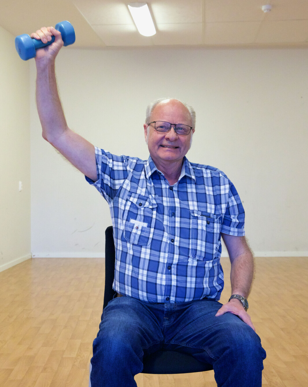SOSIALT ASPEKT. Deltaker Dagfinn Bjørnstad går gjerne tur, men synes det er ekstra hyggelig å trene sammen med andre. SOSIALT ASPEKT. Deltaker Dagfinn Bjørnstad går gjerne tur, men synes det er ekstra hyggelig å trene sammen med andre.