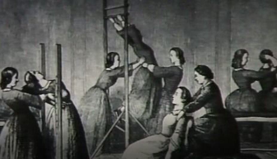 Sykegymnastikk ved århundreskiftet 1800-1900.