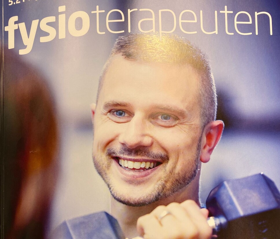 Førstesiden på Fysioterapeuten utgave 5. Førstesiden på Fysioterapeuten utgave 5.