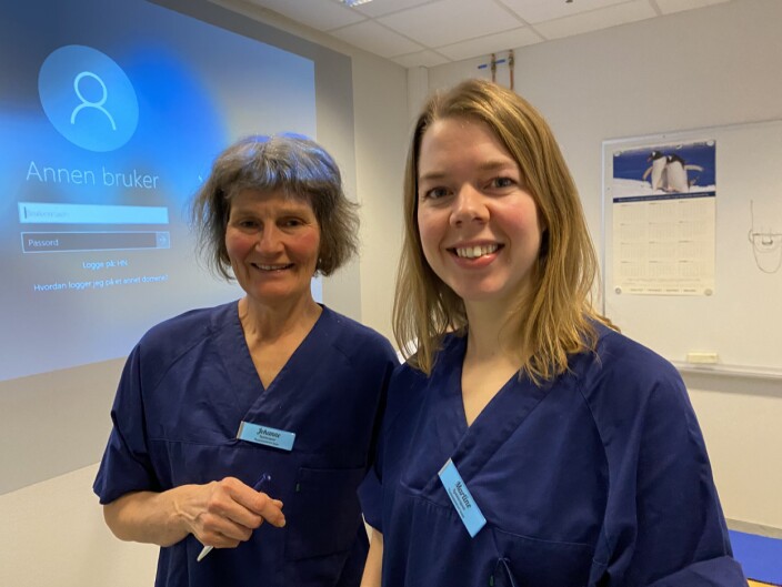 Johanne Aasen og Martine Hjallanger stortrives med å jobbe i et team hvor pasientens stemme er toneangivende. Johanne Aasen og Martine Hjallanger stortrives med å jobbe i et team hvor pasientens stemme er toneangivende.