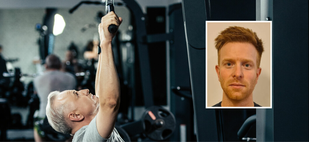 Fysioterapeut Jens Fredrik Aas (innfelt) frykter konsekvensene av de nye koronarestriksjonene.