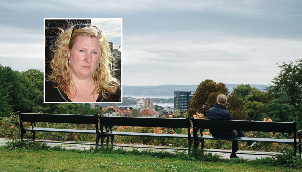 Utsikt fra St. Hanshaugen park mot Oslo sentrum. Innfelt: Karianne Bruun Haugen, regionleder for Oslo-området i NFF. Utsikt fra St. Hanshaugen park mot Oslo sentrum. Innfelt: Karianne Bruun Haugen, regionleder for Oslo-området i NFF.