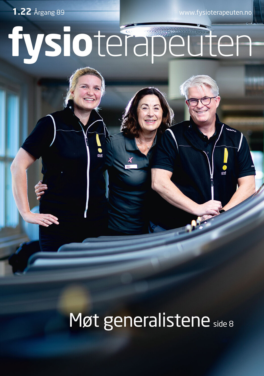 Forsiden av Tidsskriftet Fysioterapeuten 1/2022. Forsiden av Tidsskriftet Fysioterapeuten 1/2022.