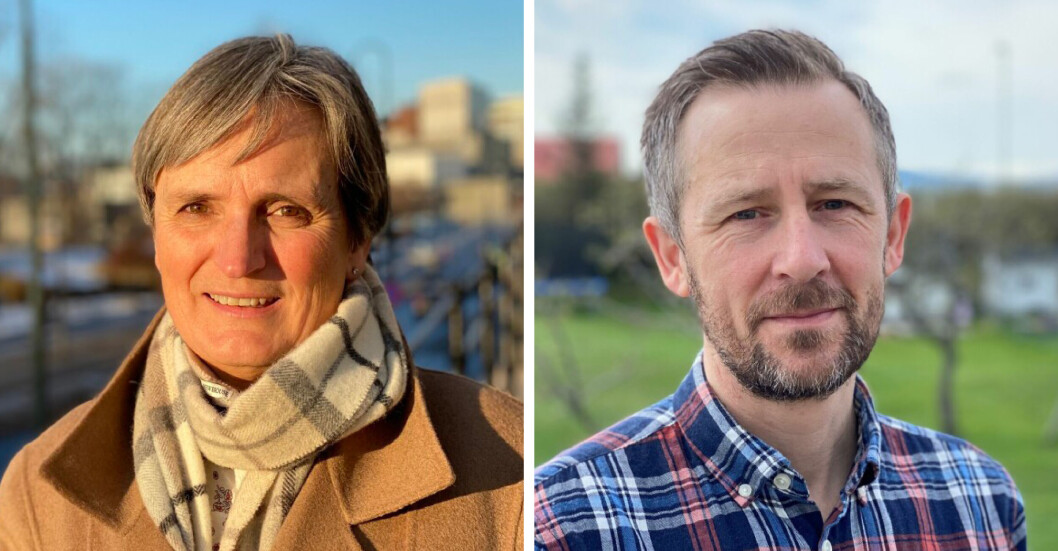 Gerty Lund og Lennart Bentsen. Gerty Lund og Lennart Bentsen.