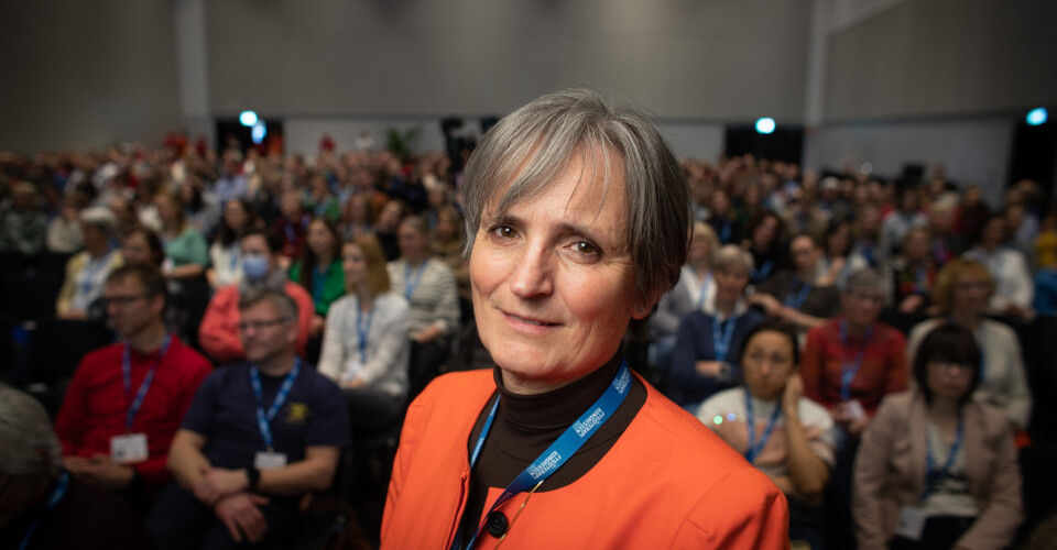 Forbundsleder Gerty Lund i NFF på Fysioterapikongressen 2022 på Gardermoen. Forbundsleder Gerty Lund i NFF på Fysioterapikongressen 2022 på Gardermoen.