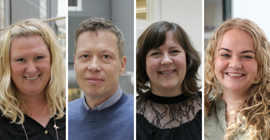 Karianne Bruun Haugen (t. v), Hans Leo Dagsvik, Aslaug Kleiveland og Ann-Elin Myklebust har alle vært regionledere i tre perioder.
