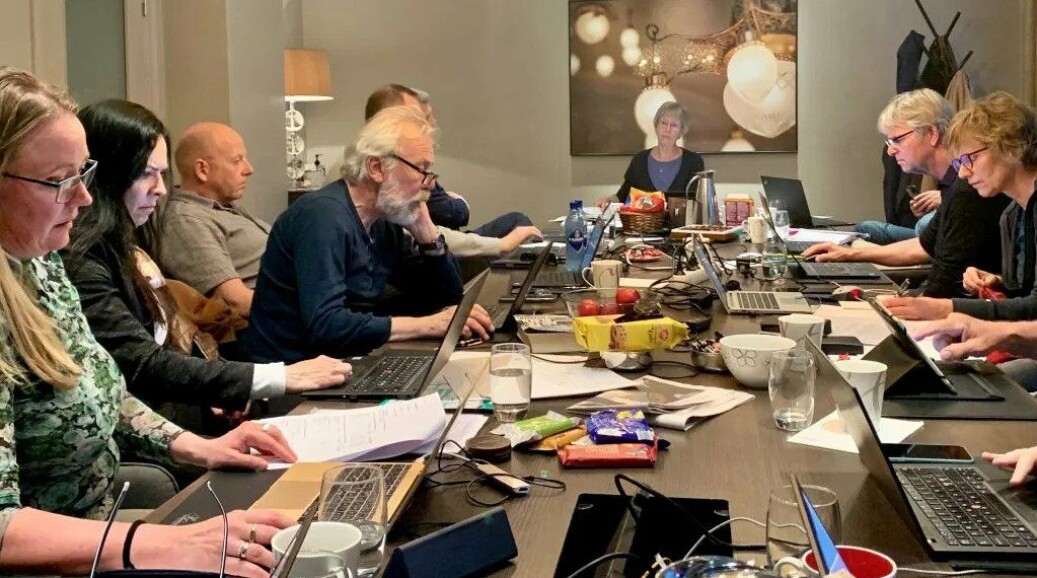 Forhandlingsutvalget i Unio Oslo kommune i arbeid de siste timene før meklingsfristen. Forhandlingsutvalget i Unio Oslo kommune i arbeid de siste timene før meklingsfristen.