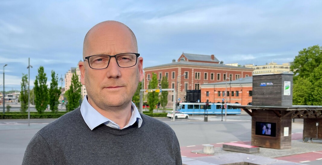 Forhandlingsleder Steffen Handal i Unio kommune. Forhandlingsleder Steffen Handal i Unio kommune.