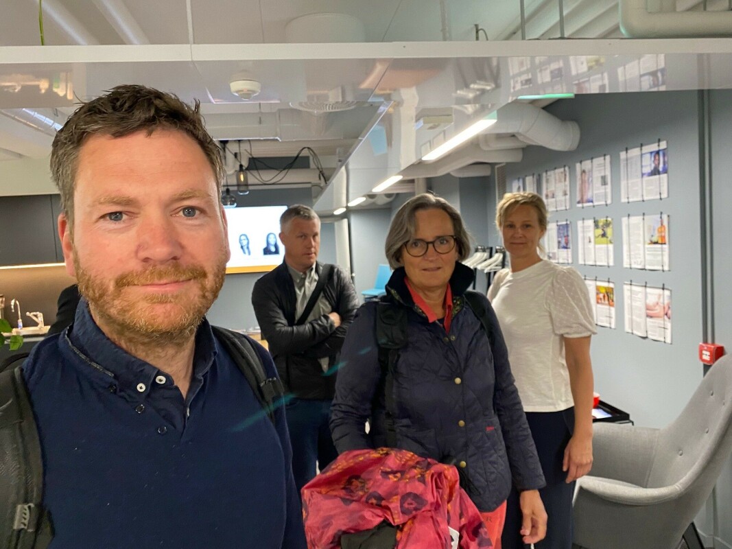 Per Olav Moberg Peersen, Lars Håvard Høgvoll, Gerty Lund og Lene Cammermeyer Ziener fra NFFs delegasjon. Per Olav Moberg Peersen, Lars Håvard Høgvoll, Gerty Lund og Lene Cammermeyer Ziener fra NFFs delegasjon.