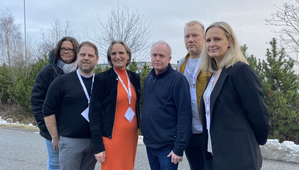 Et utvalg fra det nye forbundsstyret (fra høyre): Kathrine Rømmen, fritt styremedlem, Patrick Jensen, leder i Næringspolitisk Råd, Gerty Lund, forbundsleder, Stig Fløisand, representant for regionlederne, Kenneth Martinsen, leder faggruppelederforum og Elisabeth Harstad, leder for tariffpolitisk utvalg. Mangler på bildet: Kine Tveten, leder fag- og utdanningspolitisk råd og Mona Lønning Kjos, fritt styremedlem, Et utvalg fra det nye forbundsstyret (fra høyre): Kathrine Rømmen, fritt styremedlem, Patrick Jensen, leder i Næringspolitisk Råd, Gerty Lund, forbundsleder, Stig Fløisand, representant for regionlederne, Kenneth Martinsen, leder faggruppelederforum og Elisabeth Harstad, leder for tariffpolitisk utvalg. Mangler på bildet: Kine Tveten, leder fag- og utdanningspolitisk råd og Mona Lønning Kjos, fritt styremedlem,