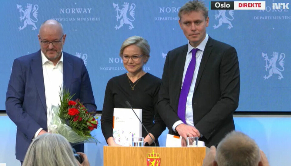 Fra venstre: Gunnar Bovim, Ingvild Kjerkhol og Ola Borten Moe