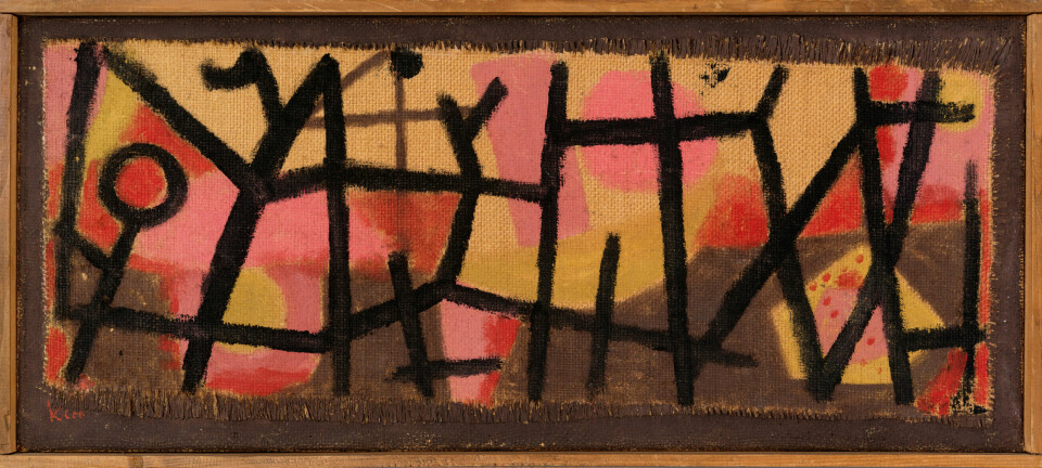 Illustrasjon: Paul Klee (1879-1940), Innhegning for tykkhuder, 1940. Gjengitt med tillatelse fra Kode, Bergen.