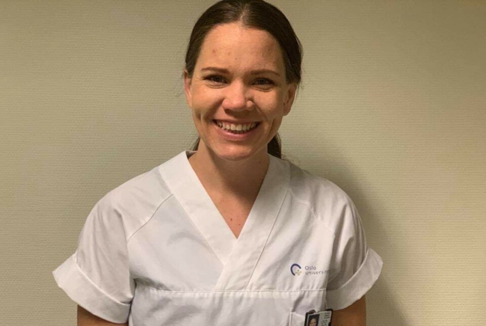 Fysioterapeut og tillitsvalgt ved Medisinsk klinikk OUS, Kaia Marie Nicolaisen.