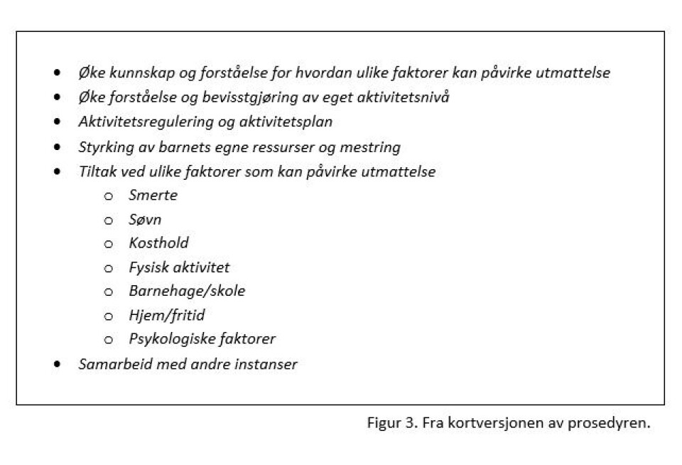 Kunnskapsbasert fagprosedyre for ergo- og fysioterapi til barn og ungdom med utmattelse knyttet til revmatisk sykdom