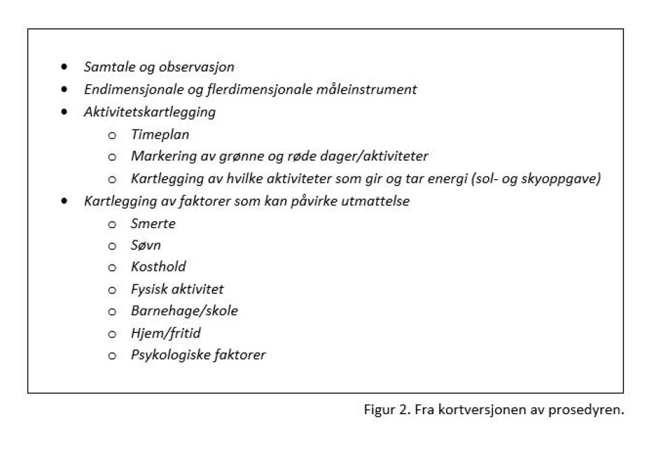 Kunnskapsbasert fagprosedyre for ergo- og fysioterapi til barn og ungdom med utmattelse knyttet til revmatisk sykdom
