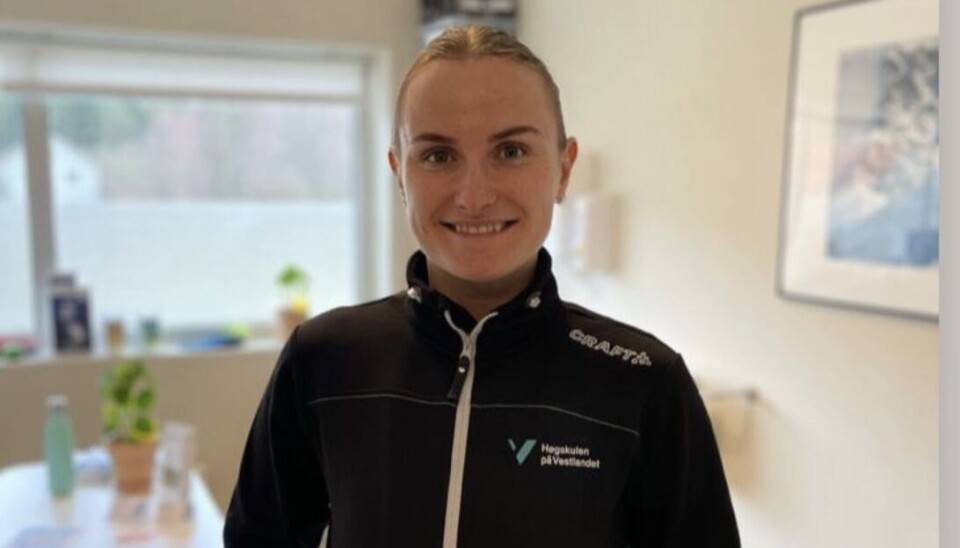 Fysioterapistudent Ida Sofie Hovden Haddeland