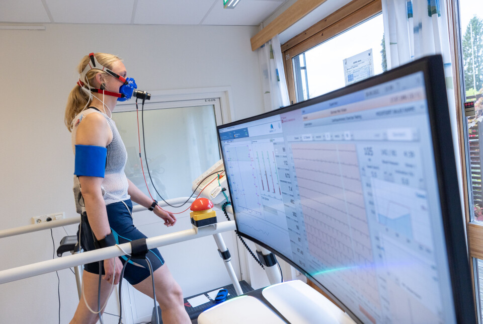 CPET-testing ved Diakonhjemmet sykehus.