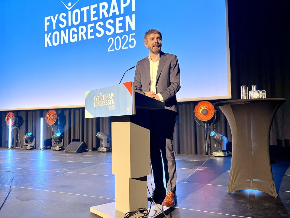 Helseminister Jan Christian Vestre (Ap) åpnet Fysioterapikongressen 2025.