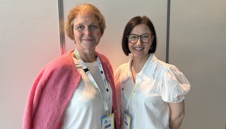 Merethe Brandal sammen med Bodil Singstad, begge fra St. Olavs hospital i Trondheim. De er også kollegaer på en stor studie om barn og senskader etter rusmisbruk under svangeskapet.