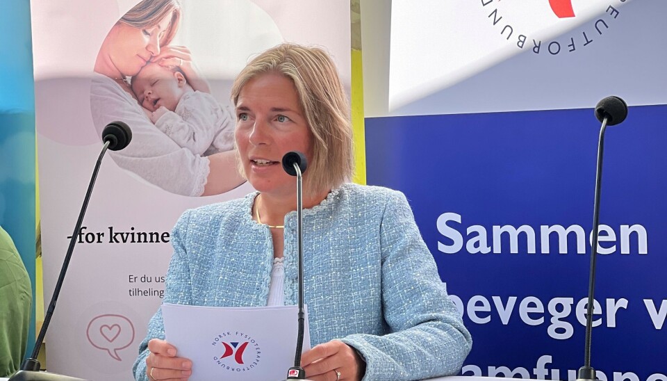 Signe N. Stafne med klar tale fra debattpodiet.