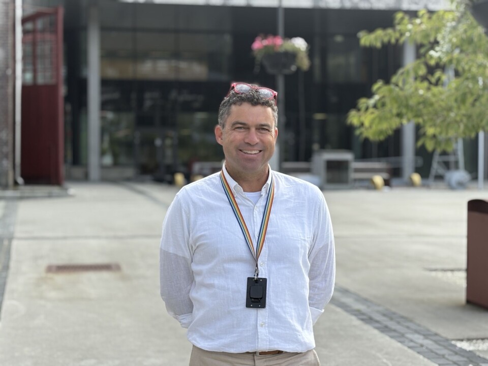 En fornøyd Joost van Wijchen før fysioterapidagen skulle markeres ved HVL - på 'hjemmebane'.